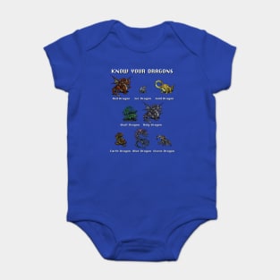 Final Fantasy: Know Your Dragons Baby Bodysuit